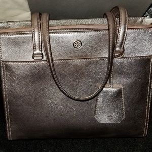 Tory Burch Robinson double zip tote